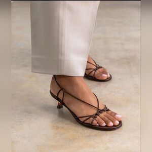 Dear Frances Bailey Brown Strappy Sandals Sz 38